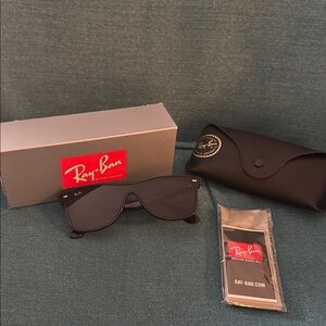 Authentic Blaze wayfarer Ray-Ban Classic Black Sunglasses NIB